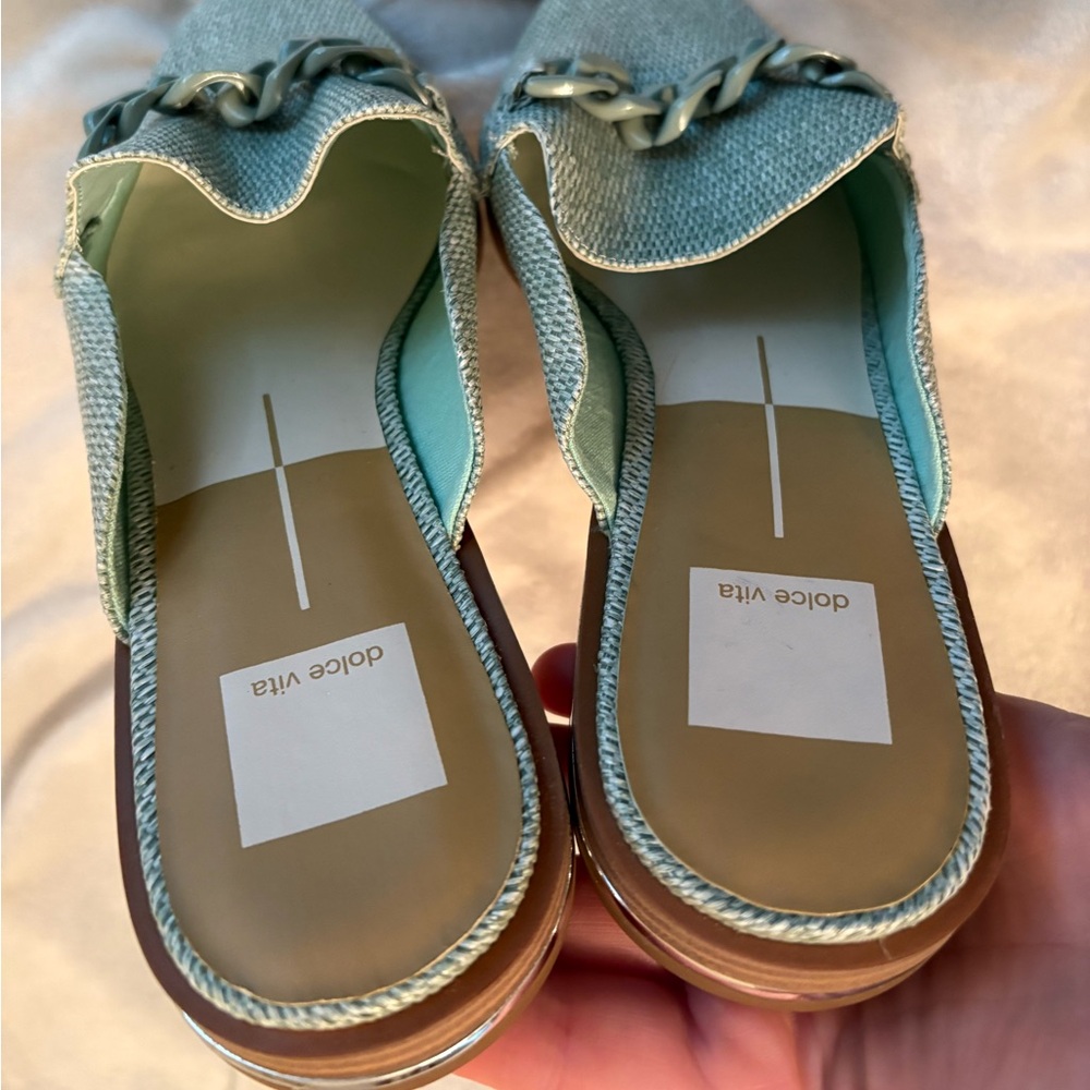 Dolce Vita Women's Mint Green Pela Loafers - Picture 6 of 9